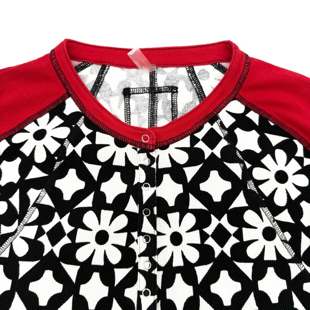 NWT New Free People Movement Women's Size Small S Kicked Off Print Layer Shirt - Picture 6 of 8